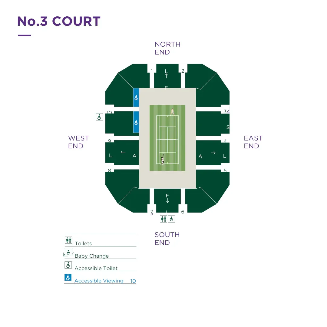 Court 3 seating plan