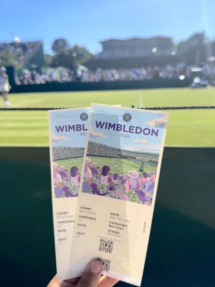 Wimbledon experience photo